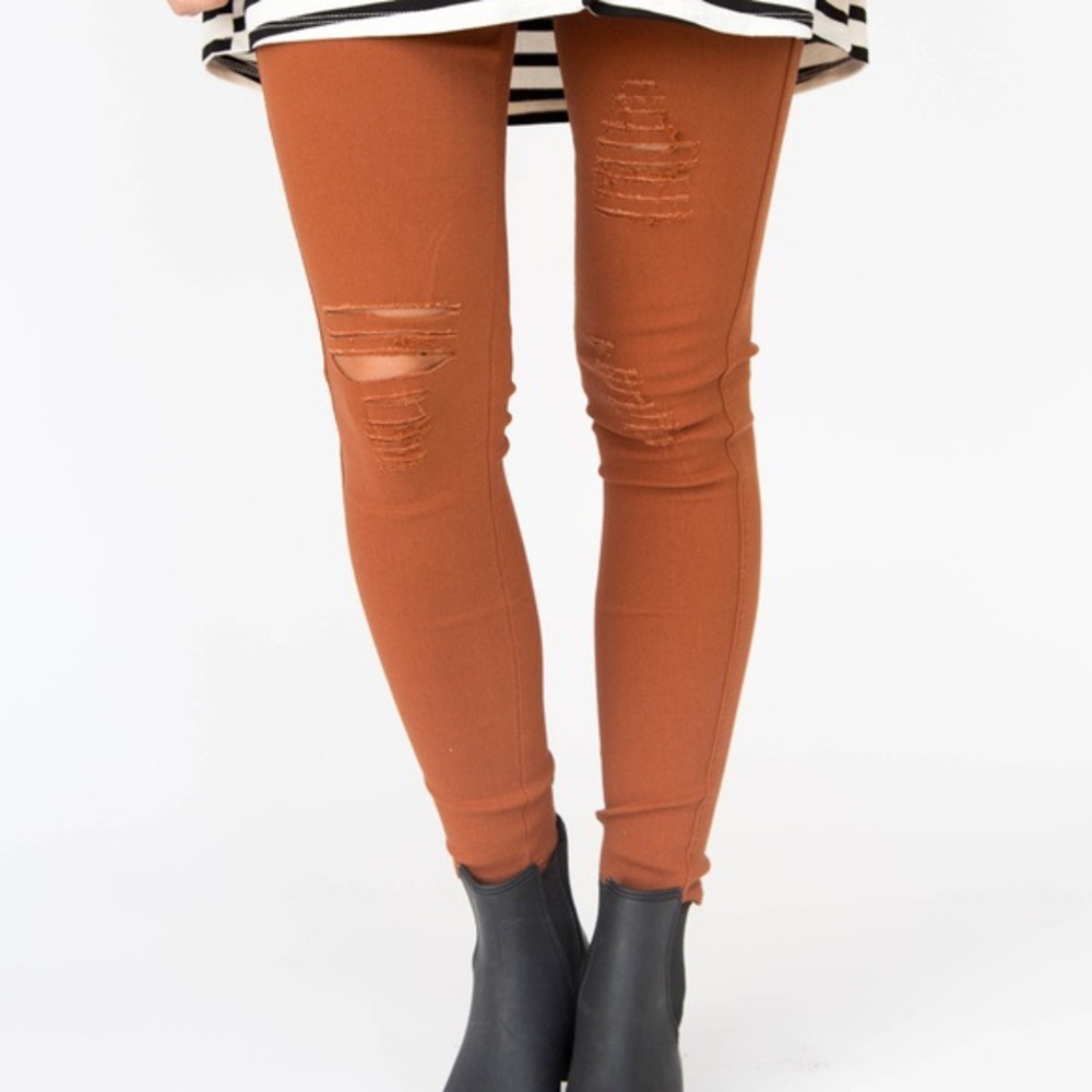 Agnes & Dora distressed jeggings